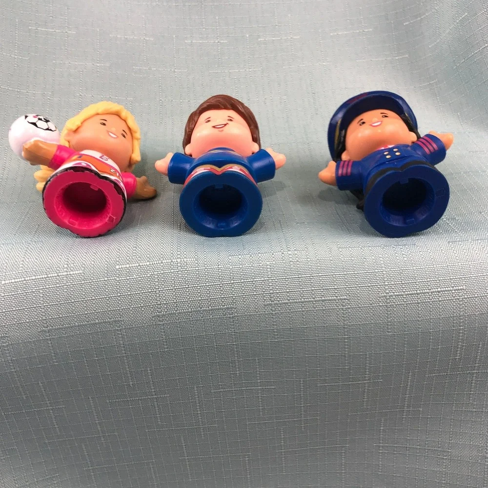 Fisher Price 9 Little People Figure Lot Diverse Characters Pilot Baker Vet Baby